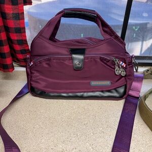 Fashion Bug Purple and Black Shoulder Bag